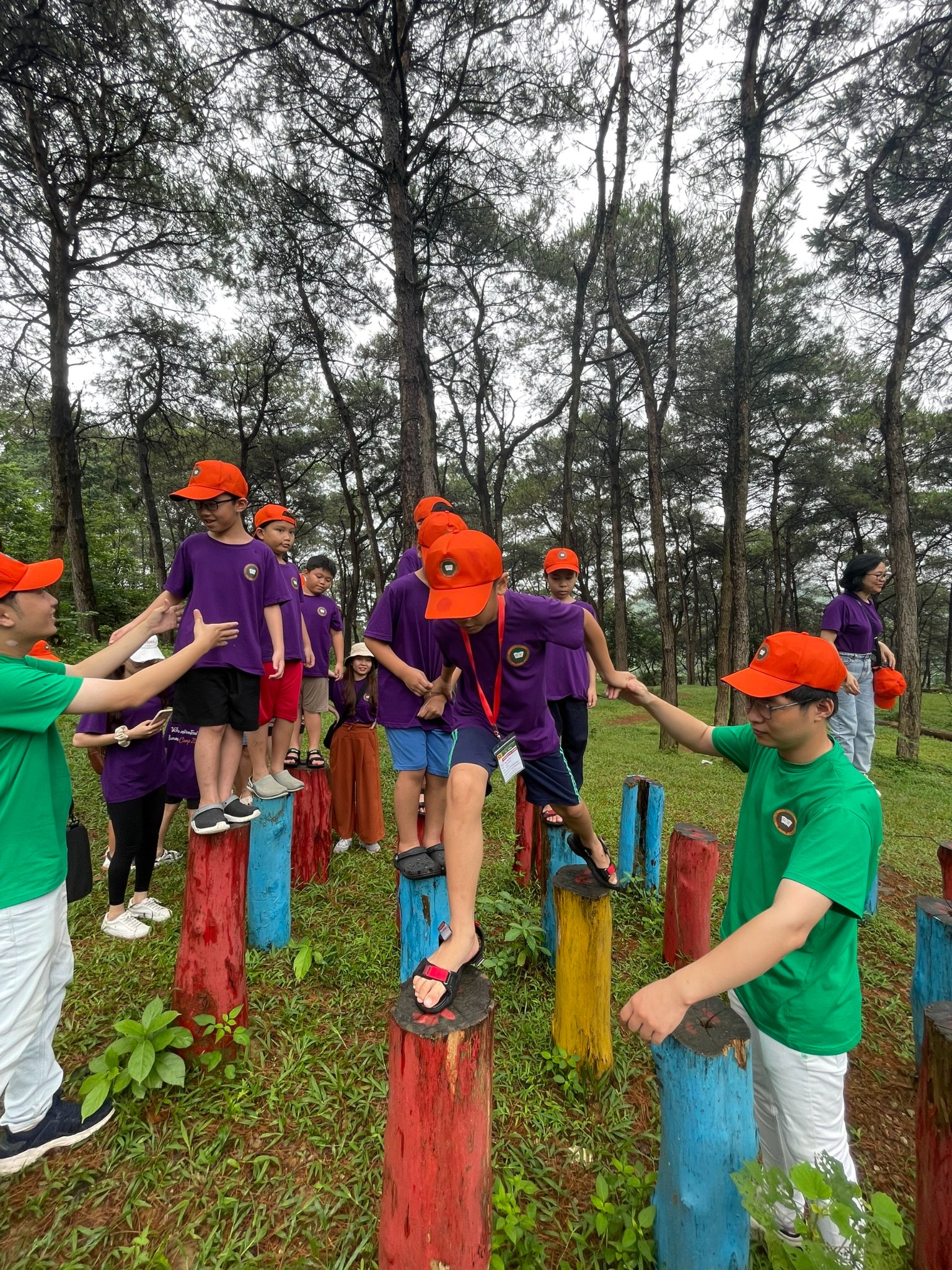 The two day journey of international students vicschool international forest in Ba Vi national forest and FeFe garden